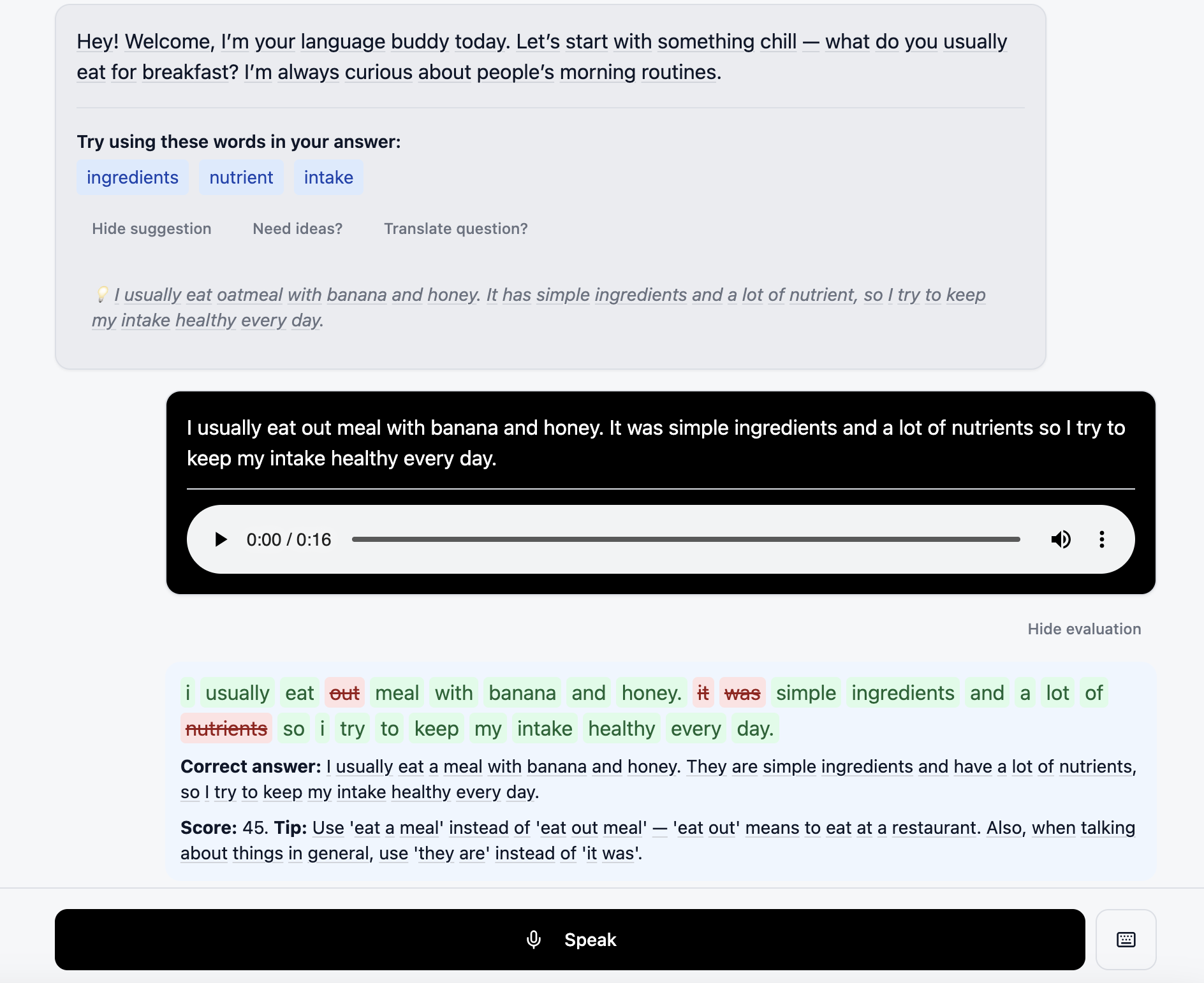 AI conversation practice in real-world scenarios